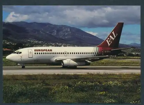 [Ansichtskarte] EUROPEAN, B737-229. 