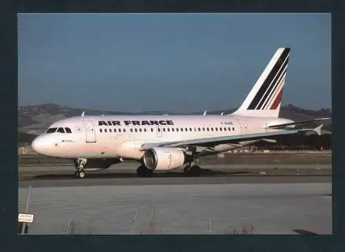 [Ansichtskarte] AIR FRANCE, Airbus A318-111. 