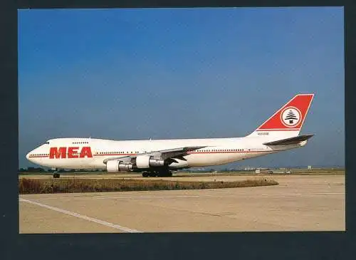 [Ansichtskarte] MEA, Boeing 747-200. 