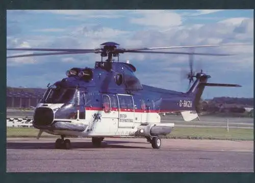 [Ansichtskarte] BRITISH Intern.- Helicopters, AEROSPATIALE AS332L. 