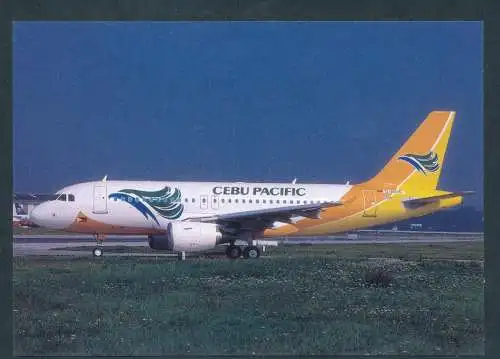 [Ansichtskarte] CEBU PACIFIC AIR, Airbus A-319-111. 