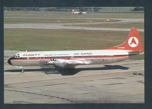 [Ansichtskarte] ANSETT AIR CARGO, Lockheed L188 RMB. 