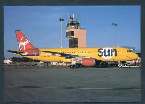 [Ansichtskarte] VIRGIN SUN, Airbus A320-214. 