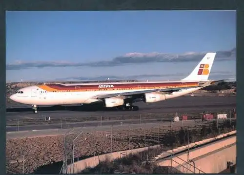 [Ansichtskarte] IBERIA, Airbus A340-313X. 