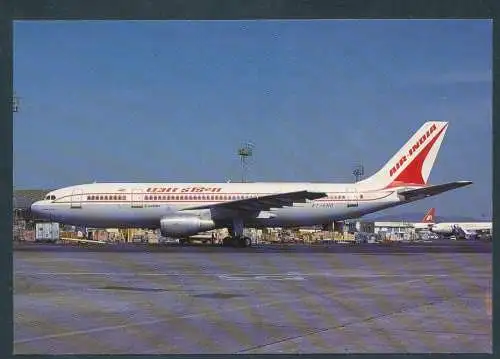 [Ansichtskarte] AIR INDIA, Airbus Industrie A200B4. 