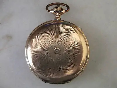 Schöne Taschenuhr Union Glocke Gold 585, Sprungdeckel, 3 Deckel Gold TOP 2