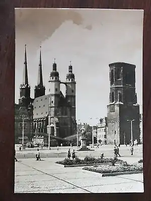 AK Halle, Marktplatz mit Schmetterling, Verlag Bild und Heimat, Foto Danz, 1969