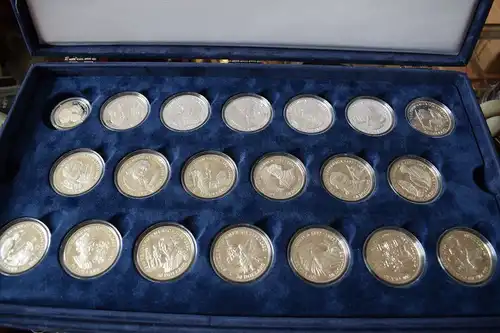 Cook Inseln - 51 X 50 Dollar Silber 1 X 10 Dollar Silber 500 Jahre Amerika - PP