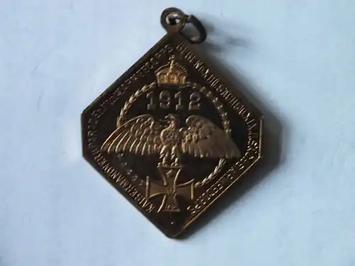 Medaille, WIlhelm II. D. Kaiser Kaisermanöver u. Parade III. IV. Armeecorps 1912