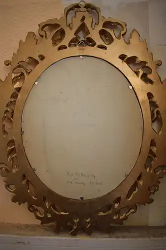 Schöner Bilderrahmen, Spiegelrahmen, Holz geschnitzt 65cm x 50cm