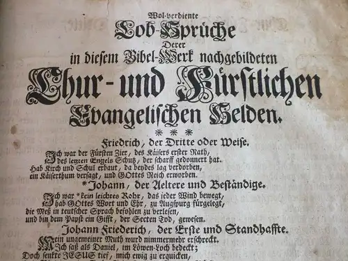 Große Bibel von 1767, Biblia, Johann Michael Dillherr, Nürnberg, 1182 Seiten