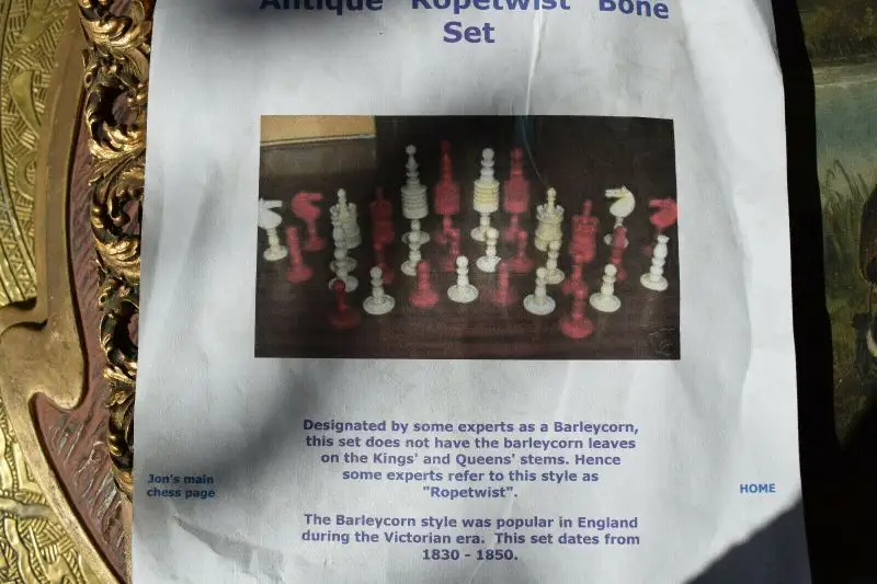 Schachfiguren, Antiquie 