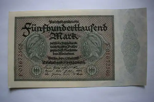 500000 Mark, Reichsbanknote, Berlin 1925, wie bankfrisch