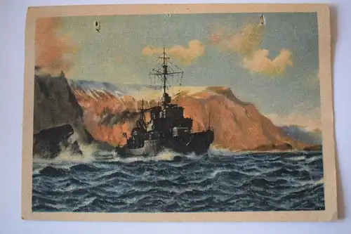 Ak Deutsches Minensuchboot auf Sicherheitsfahrt, 1943 gelaufen
