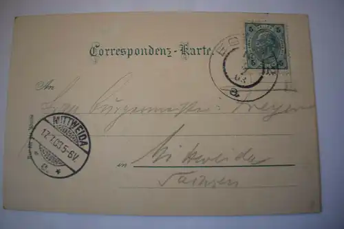 Ak Gruss aus dem Egerlande,1903 gelaufen