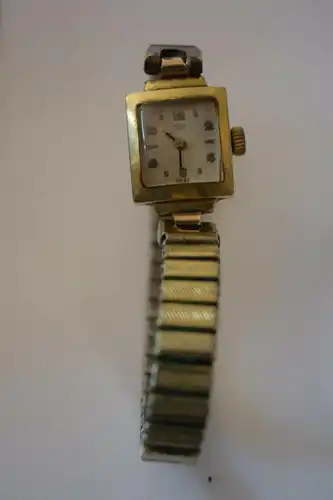 Damenuhr Armbanduhr Herva Swiss, 585 -er Gold, Funktion nicht geprüft