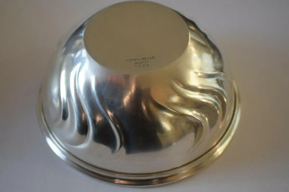Zuckerschale, Silber 800 Halbmond u. Krone, Tittel Halle, 114g, innen vergoldet 1
