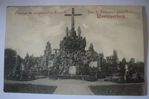 Ak Westmeerbeck, Opgevat en uitgevoerd le Hersselt, 1919 gelaufen