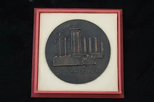 Medaille Bronze, 20 Jahre DDR, Rat des Bezirkes Halle, Bezirksvorstand des FDGB