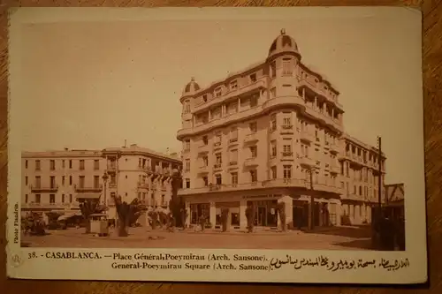 Ak Casablanca, Place General  Poeymirau, um 1920 nicht gelaufen