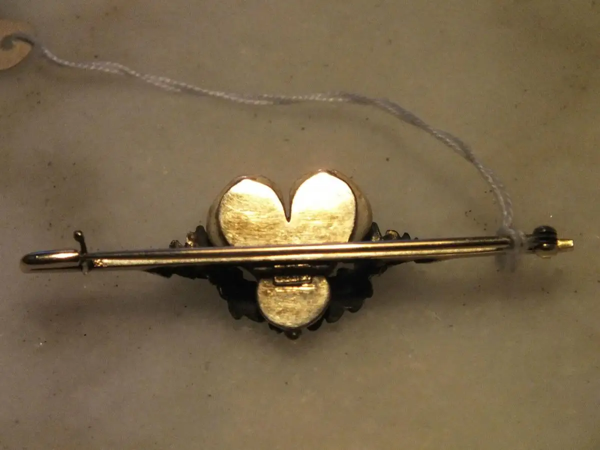 Schöner Nadel, Brosche 333 Gold, Grandeln, Grandelschmuck, Jagd, Jagdschmuck 1