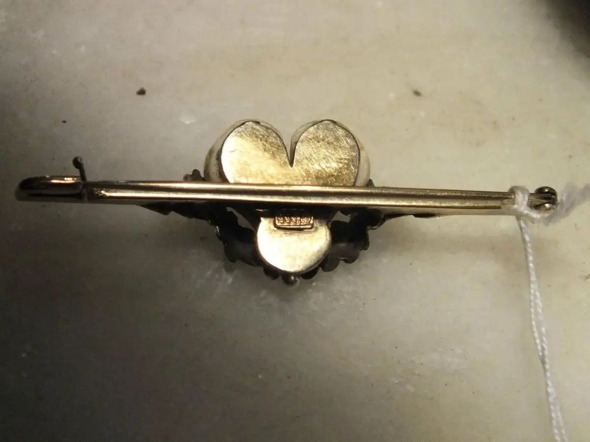 Schöner Nadel, Brosche 333 Gold, Grandeln, Grandelschmuck, Jagd, Jagdschmuck 2