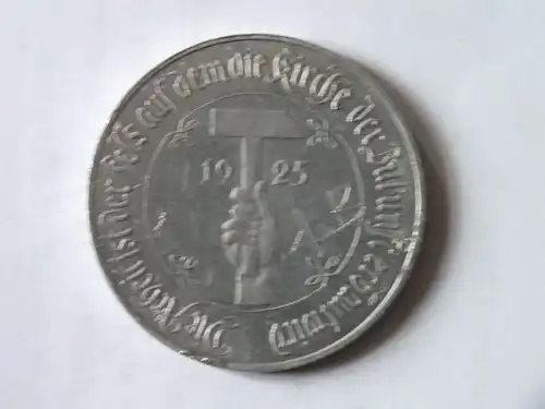 Medaille 1925 Zur Erinnerung an Deutschlands schlimmste Zeit Nov 1923 kostete...