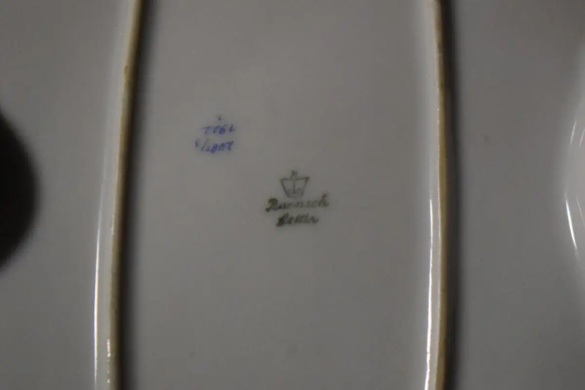 Große Deckeldose Baensch Lettin, mit einer Art Scherenschnittmotiv, TOP!!! 9