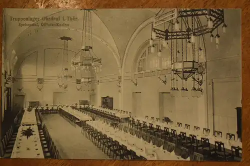 Ak Truppenlager Ohrdruf i. Thür., Speisesaal Offizier-Kasino. um  1913 gelaufen