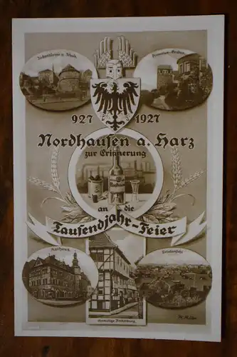Ak Nordhausen Tausendjahrfeier , um 1927 nicht gelaufen