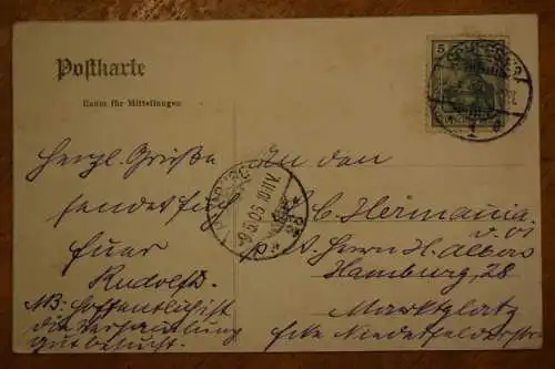 Ak Schleswig, Kanonendenkmal, um 1906 gelaufen