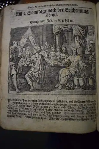 Antikes Buch D. Heinrich Müllers Evangelischer Hertzens-Spiegel, Erfurt 1751