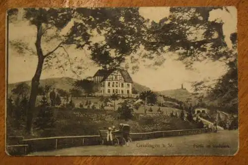 Ak Geislingen a. St., Partie am Stadtpark, um 1907 gelaufen