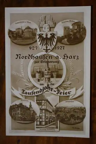 Ak Nordhausen Tausendjahrfeier , um 1927 nicht gelaufen