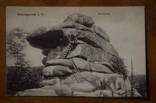 Ak Wernigerode a. H., Otto-Felsen, um 1908 nicht gelaufen