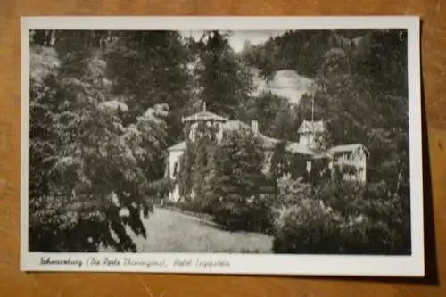 Ak Schwarzburg , Hotel Trippstein, um 1910 nicht gelaufen
