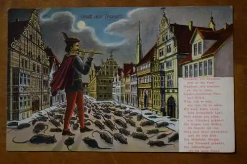 Ak Gruß aus Hameln, 1915 gelaufen Feldpost