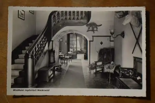 Ak Wald-Hotel Jagdschloß Niederwald bei Rüdesheim, 1930 nicht gelaufen