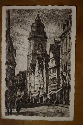 Ak Heilbronn am Neckar, Sülmerstr. mit Hafenmarktsturm,  1924 D. Weinbau-Kongreß