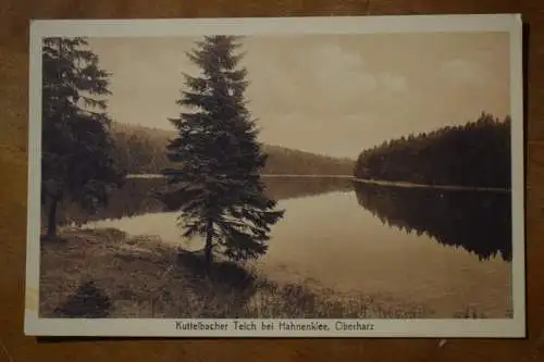 Ak Kuttelbacher Teich, bei Hahnenklee, Oberharz, um 1920 nicht gelaufen