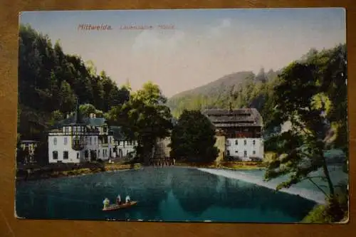 Ak Mittweida, Lauenhainer Mühle, um 1927 gelaufen