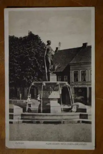Ak Husum, Asmussen - Woldsen - Brunnen, 1937 gelaufen