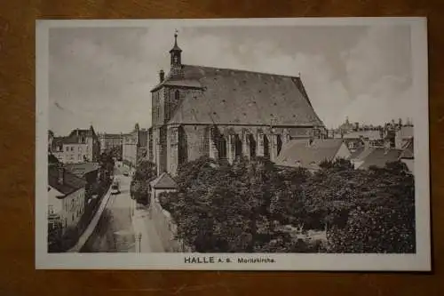 AK Halle / Saale, Moritzkirche, um 1912 gelaufen