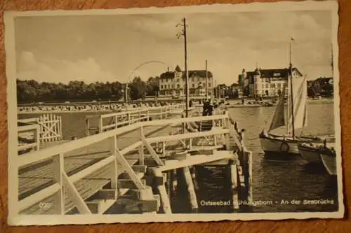Ak Ostseebad Kühlungsborn, An der Seebrücke, um 19530 nicht gelaufen