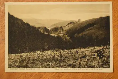 Ak Greene (Kreis Gandersheim, Blick von Martha´s Höhe auf Viadukt u. Burgruine