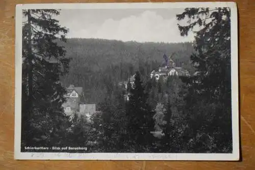 Ak Schierke / Harz, Blick auf Barenberg,  um 1953 gelaufen