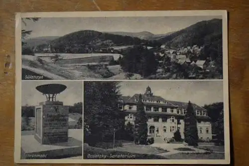 Ak Sylzhayn, Ossietzky-Sanatorium, Grenzlandkundgebung der VVN Nordhausen 1949