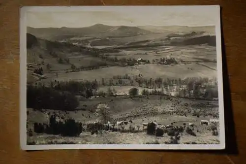 Ak Die schöne Rhön, Pferdskopf, Blick über Schwarzerden a. Dammersfeld, um 1930