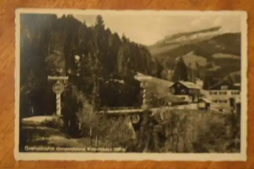 Österreichisches Grenzwirtshaus Walserschanz 1000m,   um 1930 nicht gelaufen