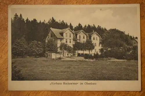 Kurhaus Bockswiese im Oberharz,  1924 gelaufen